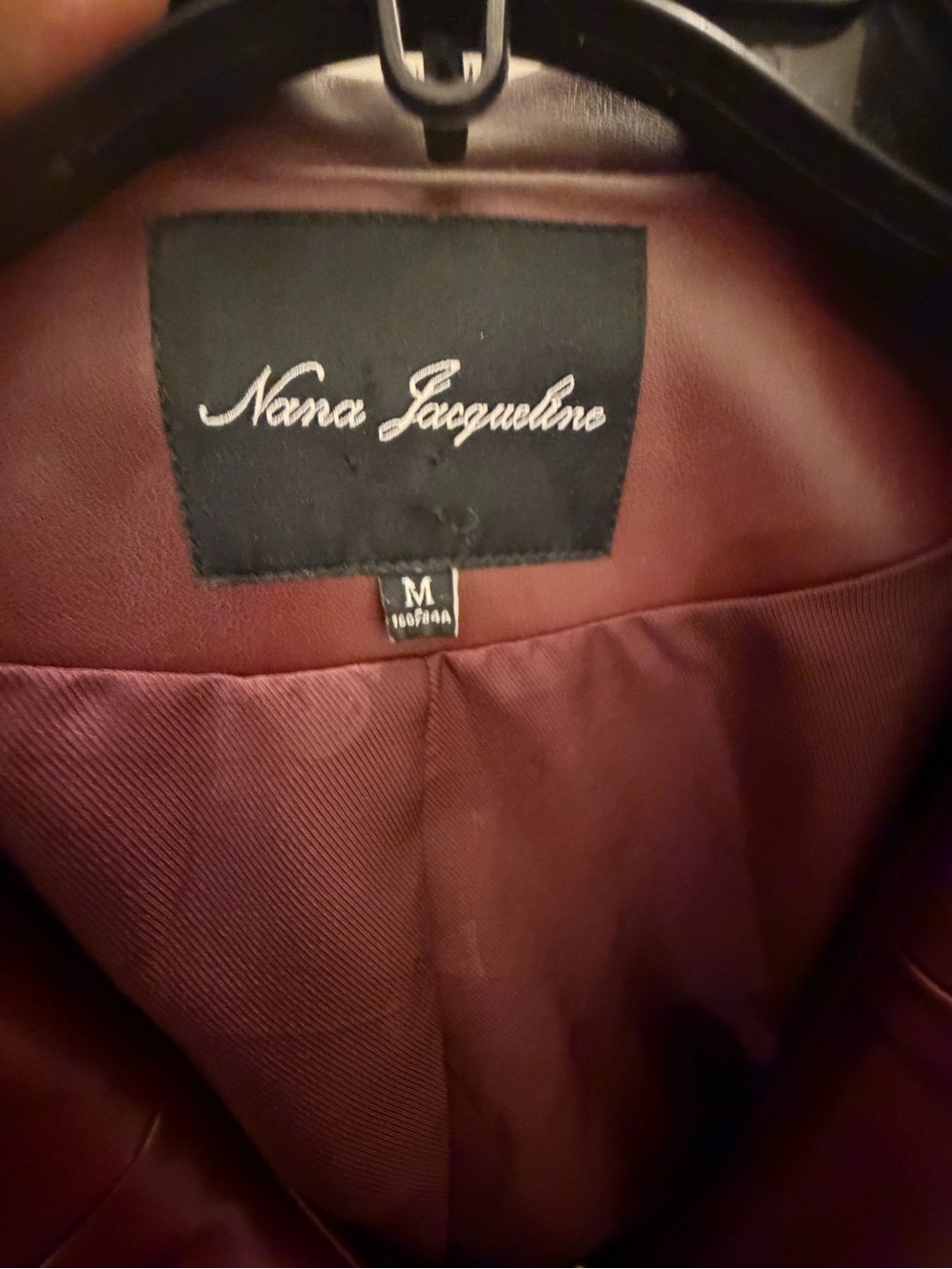Nana Jacqueline Faux-Leather Double-Breasted Jacket - Picture 3 of 3